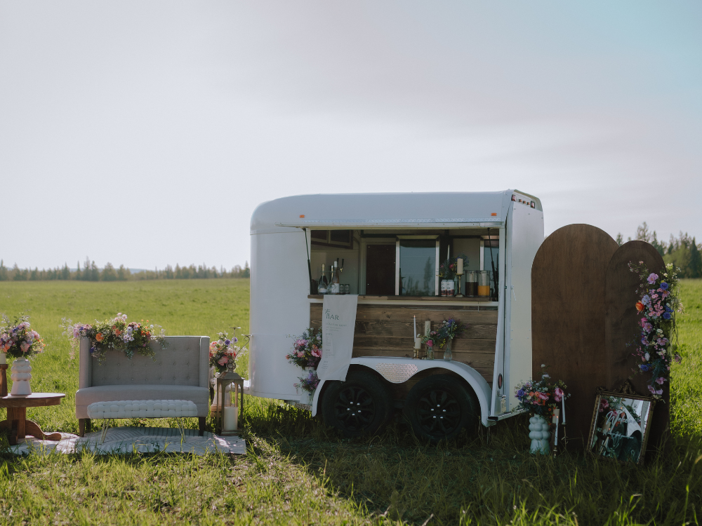 A mobile bar trailer in Prince George BC